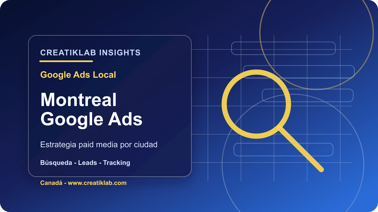 Agencia Google Ads en Montreal: estrategia paid search bilingüe para empresas de Quebec
