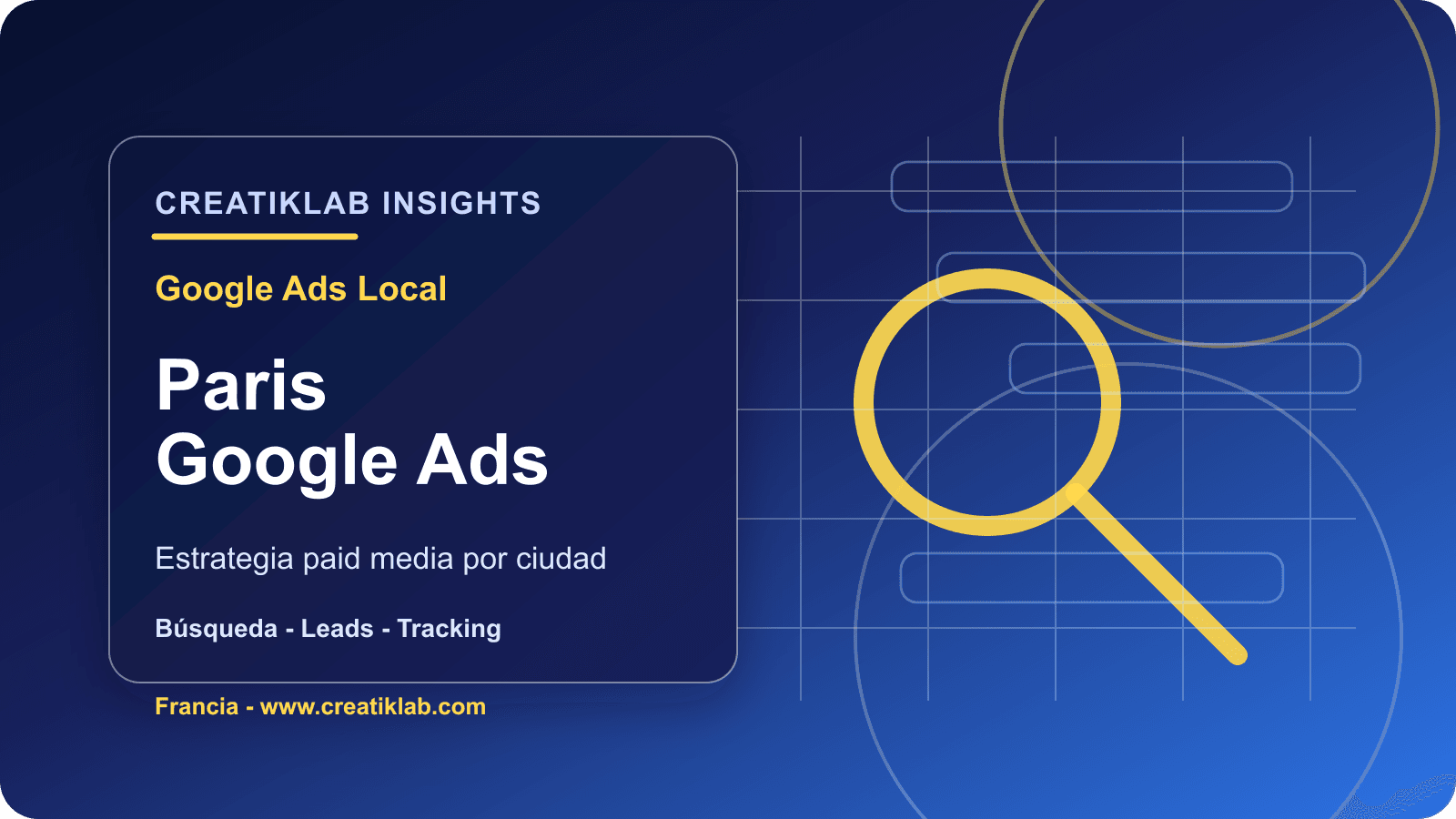 Agencia Google Ads en Paris: estrategia paid search para B2B, ecommerce, lujo y leads