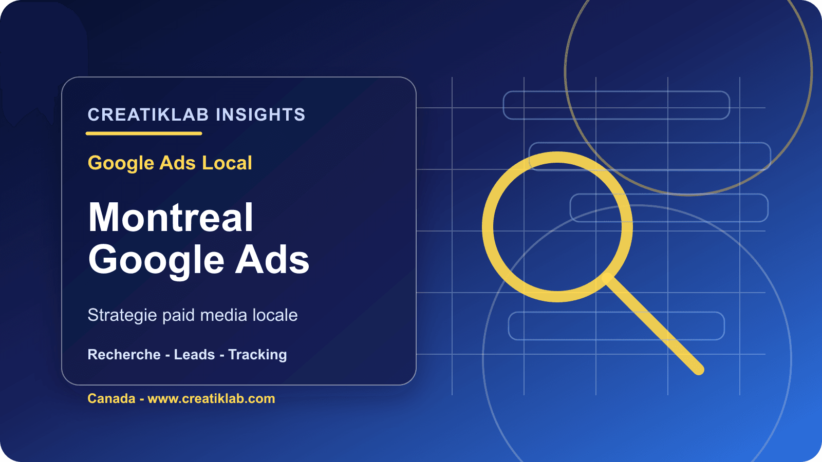 Agence Google Ads à Montréal : stratégie paid search bilingue pour entreprises du Québec