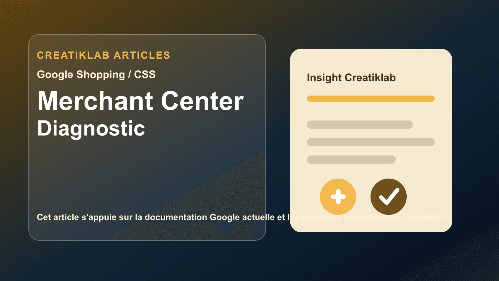Insight Creatiklab: Merchant Center - Diagnostic
