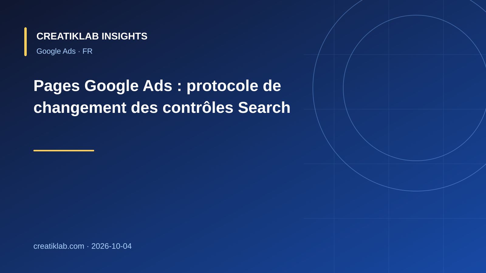 Protocole de contrôle de l'indexation et des extraits pour pages Google Ads