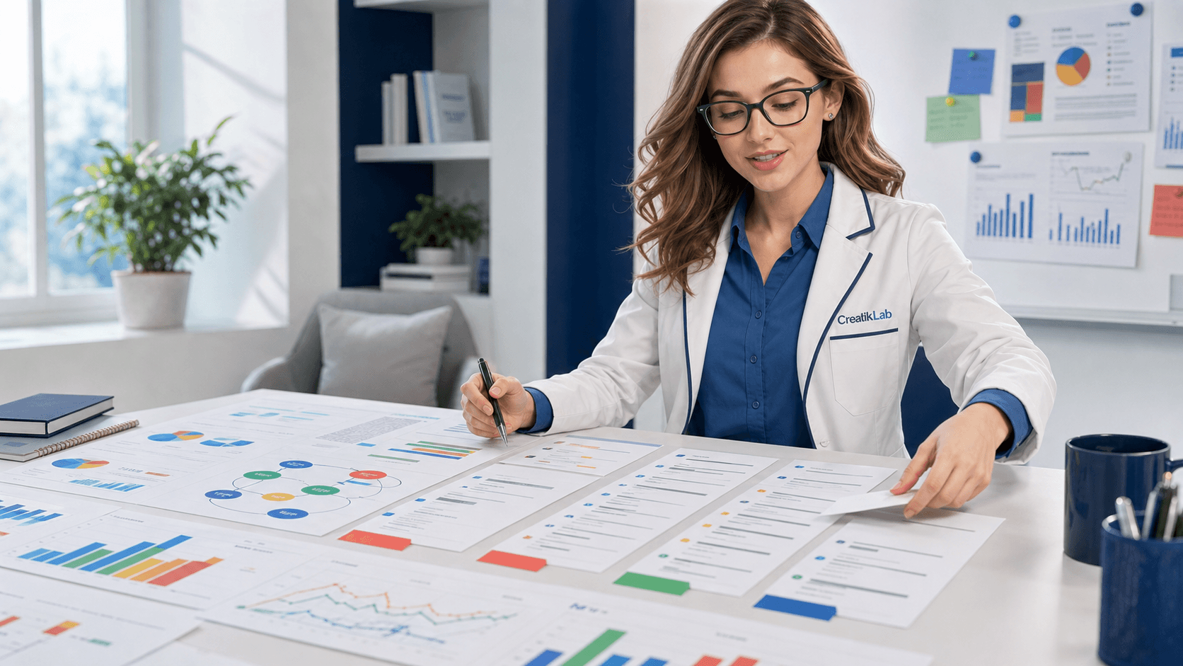 Lia revisando una mesa de campañas Google Ads con un flujo de análisis asistido por IA.